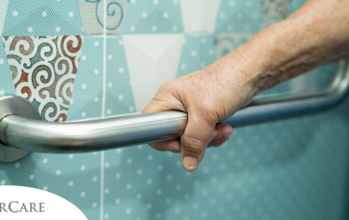 A grab bar represents an addition that can make a home safer for aging in place.