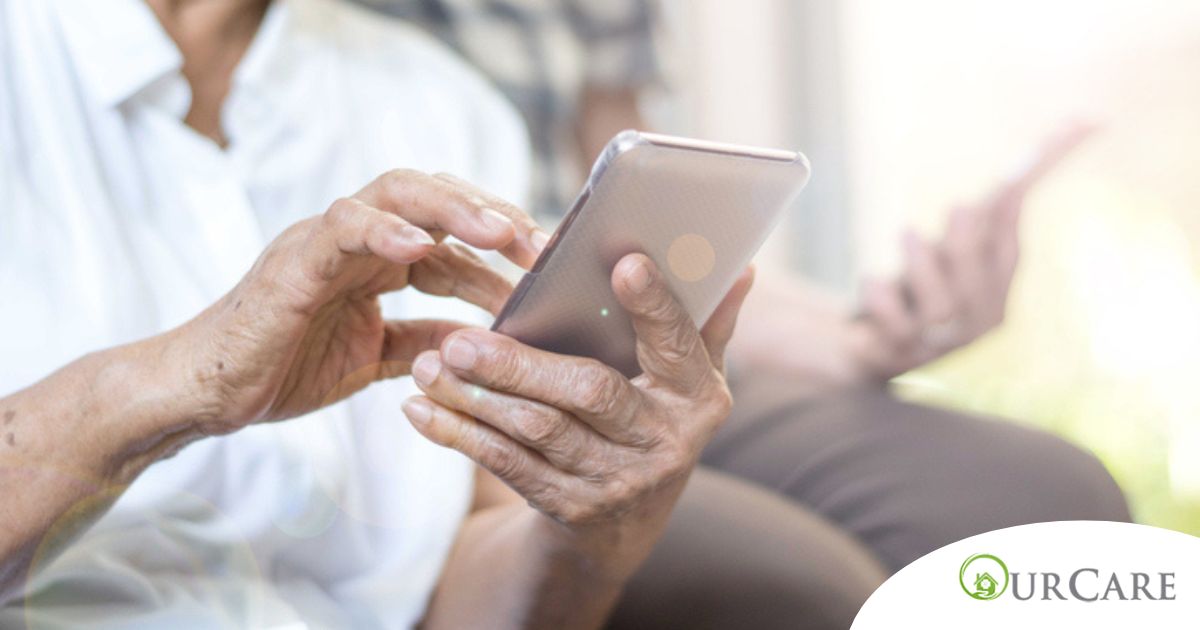 Home care assistance technology in use.